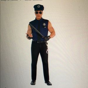 Halloween costume Police Officer: shirt and hat